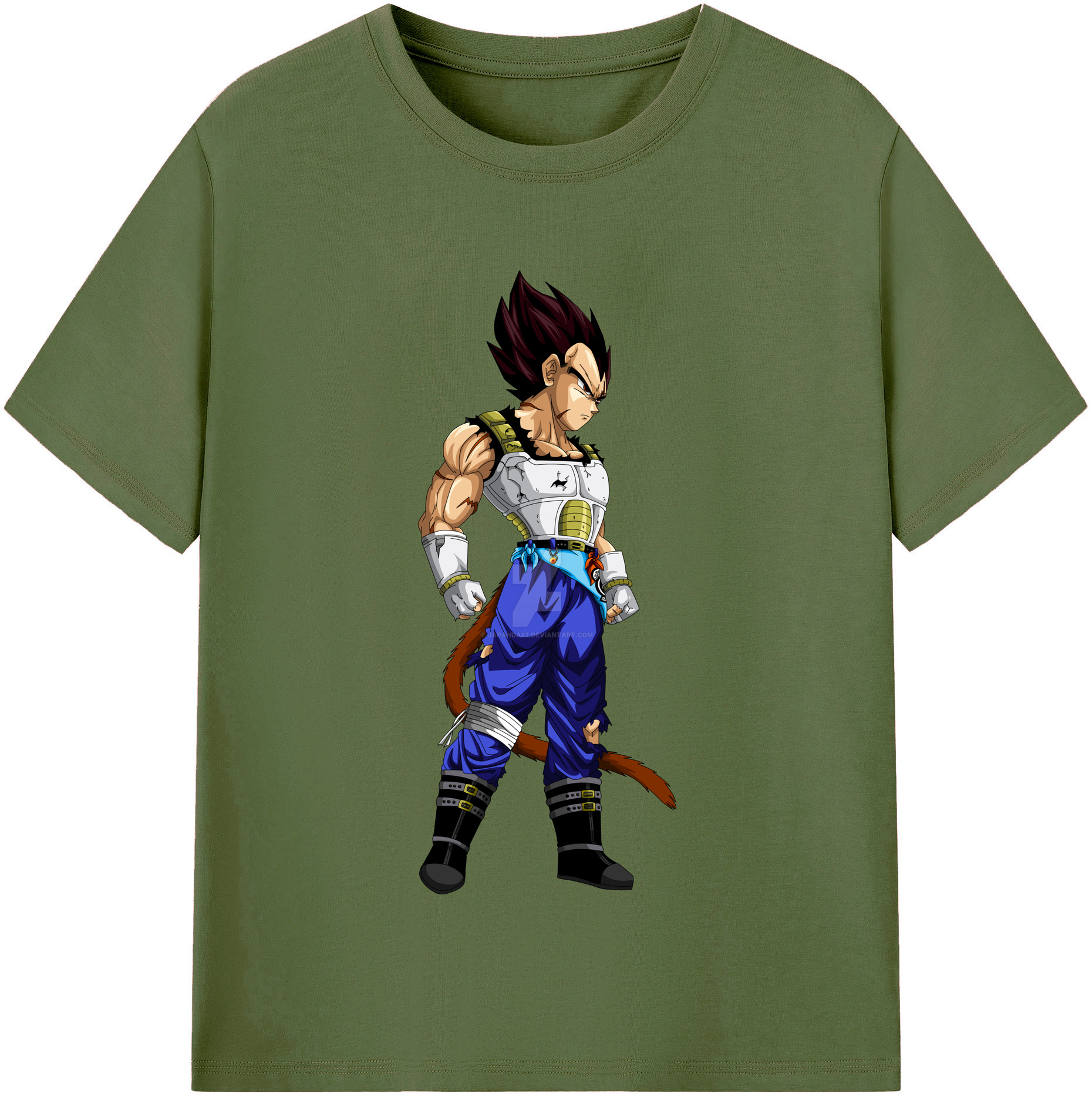 （画像用） ドラゴンボール ベジータ四世（Bejīta Yonsei）DRAGON BALL Vegeta IV 綿100％半袖Tシャツ（フロントプリント）